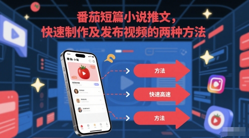 番茄短篇小说推文，快速制作及发布视频的两种方法-轻创网