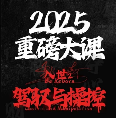 2025重磅大课，入世2，驾驭与控制-轻创网
