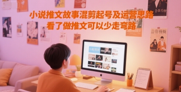 小说推文故事混剪起号及运营思路，看了做推文可以少走弯路-轻创网