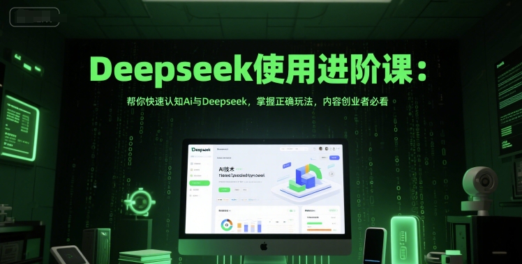 Deepseek使用进阶课：帮你快速认知Ai与Deepseek，掌握正确玩法，内容创业者必看-轻创网