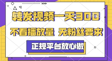 转发视频一天3张+，正规平台放心做，不看播放量，无粉丝要求，随时随地挣收益【揭秘】-轻创网