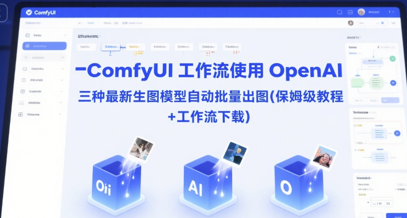 ComfyUI 工作流使用 OpenAI 三种最新生图模型自动批量出图(保姆级教程+工作流下载)-轻创网