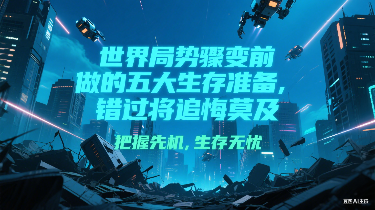 付费文章《世界局势骤变前必做的五大生存准备，错过将追悔莫及》-轻创网