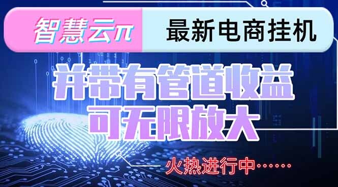 智慧云π电脑挂机单机每天收益300—500+ 并带有团队管道收益 可无限放大-轻创网