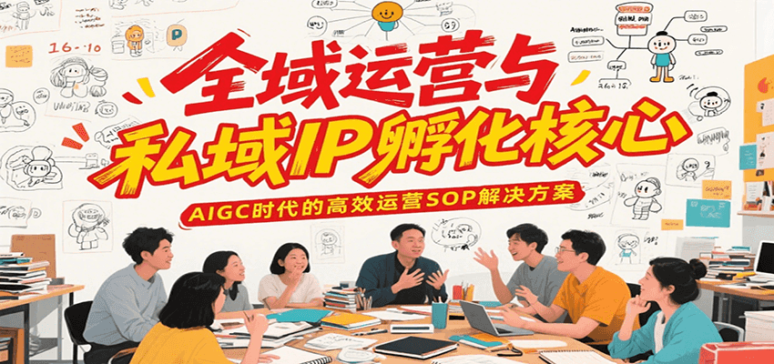 全域运营与私域IP孵化核心，AIGC时代的高效运营SOP解决方案-轻创网