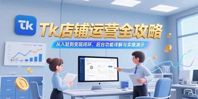 Tk店铺运营全攻略，从入驻到变现闭环，后台功能详解与实操演示-轻创网