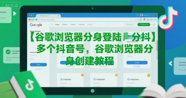 谷歌浏览器分身登陆多个抖音号，谷歌浏览器分身创建教程-轻创网