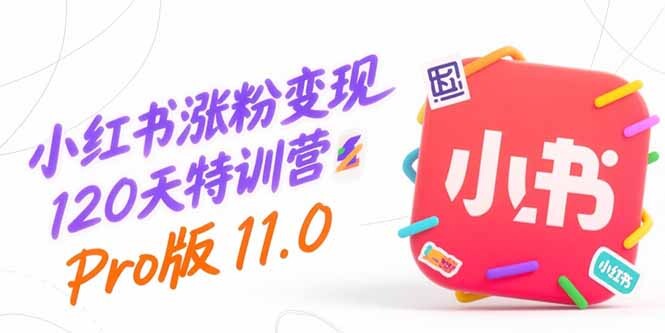 小红书涨粉变现120天特训营Pro版11.0：从0到1掌握平台运营,内容制作和变现-轻创网