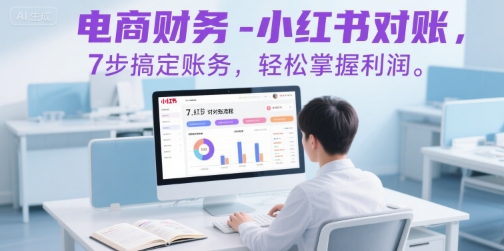 电商财务-小红书对账，7步搞定账务，轻松掌握利润-轻创网