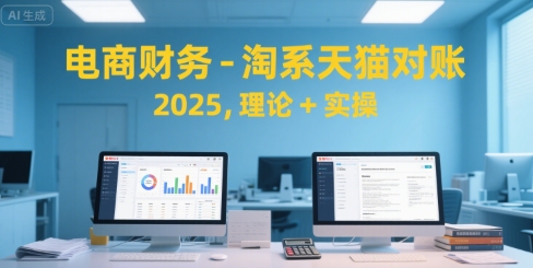 电商财务-淘系天猫对账2025，理论+实操-轻创网