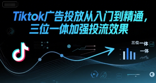 Tiktok广告投放从入门到精通，三位一体加强投流效果-轻创网