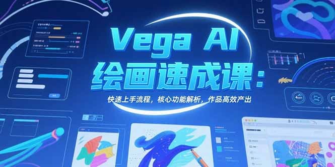 Vega AI绘画速成课：快速上手流程，核心功能解析，作品高效产出-轻创网