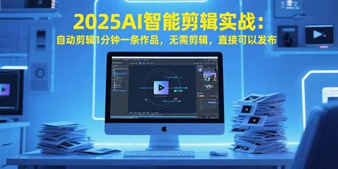 2025AI智能剪辑实战：自动剪辑1分钟一条作品，无需剪辑，直接可以发布-轻创网