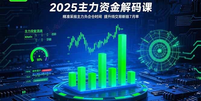 2025主力资金解码课：精准捕捉主力建仓时机，提升短线交易胜率(更新7月-轻创网