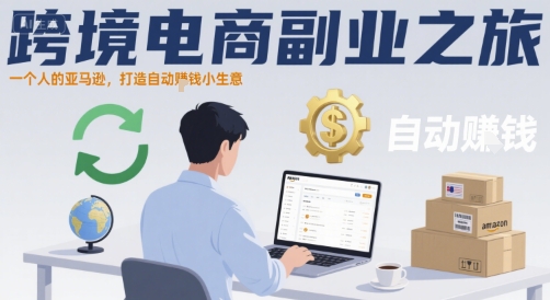 跨境电商副业之旅，一个人的亚马逊，打造自动賺钱小生意-轻创网