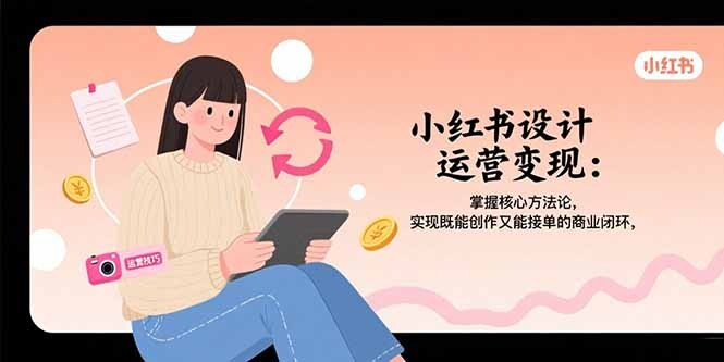 小红书设计运营变现：掌握核心方法论，实现既能创作又能接单的商业闭环-轻创网