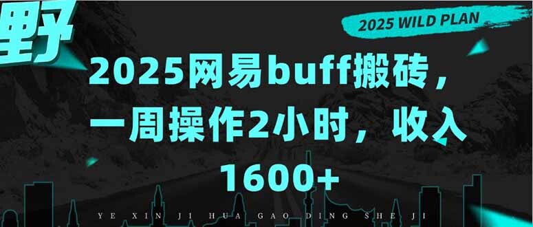2025网易buff搬砖，一周操作2小时，收入1600+-轻创网