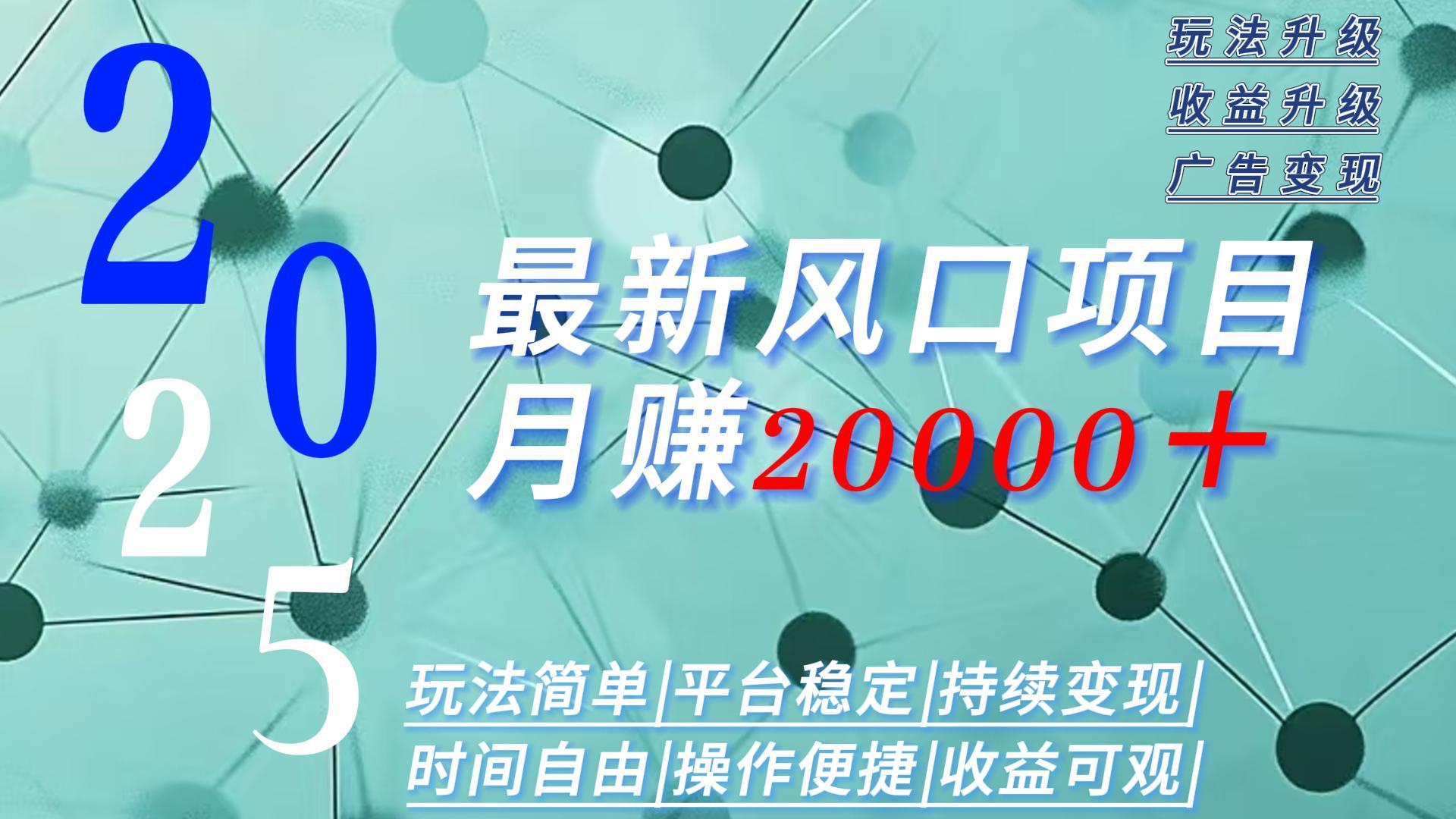 2025广告赛道新风口-月赚2W＋玩法简单，时间自由-轻创网