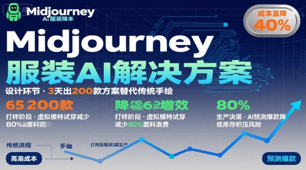 AI在服装领域的运用，使用midjourney做服装辅助企业降低成本-轻创网