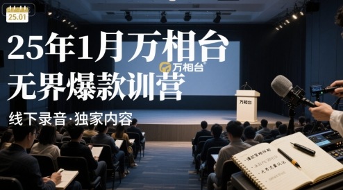 25年1月万相台无界爆款特训营线下录音-轻创网