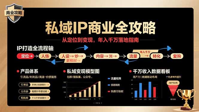 私域IP商业全攻略，从定位到变现，年入千万落地指南-轻创网