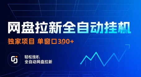 网盘拉新全自动挂G，独家项目，全自动运行完成拉新做任务，单窗口3张+【揭秘】-轻创网