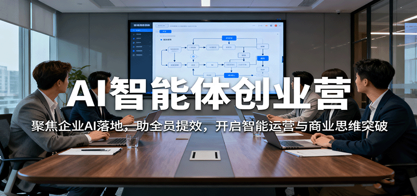 AI智能体创业营:聚焦企业AI落地,助全员提效,开启智能运营与商业思维突破-轻创网
