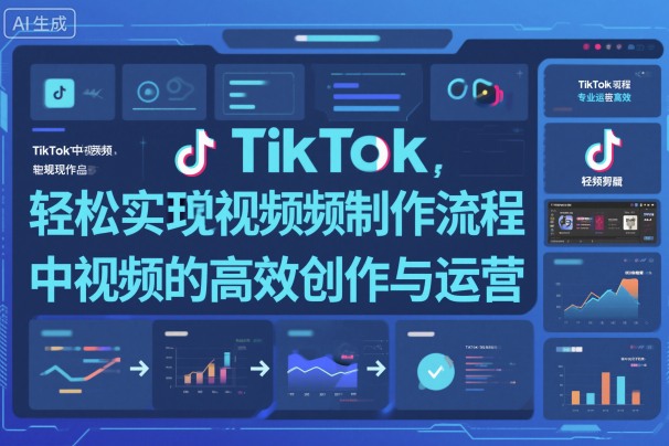 TikTok中视频制做流程，轻松实现Tk中视频的高效创作与运营-轻创网