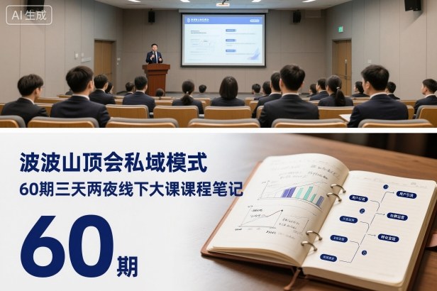波波山顶会私域模式60期三天两夜线下大课课程笔记(文档)-轻创网