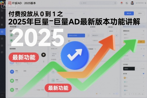 付费投放从0到1之2025年巨量AD最新版本功能讲解-轻创网