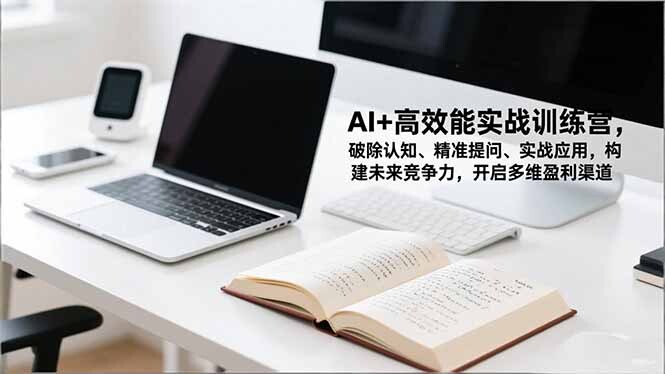 AI+高效能实战训练营，破除认知、精准提问、实战应用，构建未来竞争力，开启多维盈利渠道-轻创网