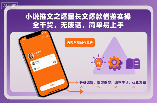 小说推文之爆量长文爆款借鉴实操，全干货，无废话，简单易上手-轻创网