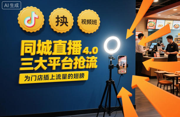 同城直播实操班4.0，三大平台抢流，为门店插上流量的翅膀-轻创网