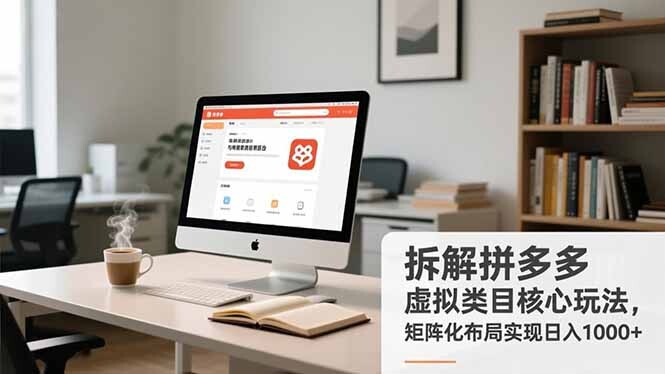 拆解拼多多虚拟类目核心玩法，矩阵化布局实现日入1000+-轻创网