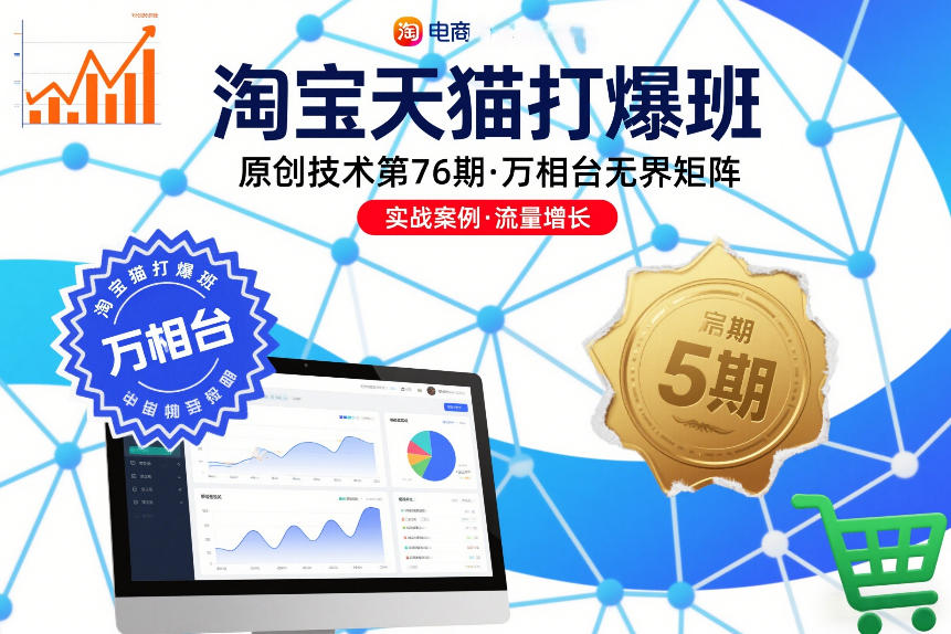 淘宝天猫打爆班原创技术第76期，万相台无界矩阵-轻创网