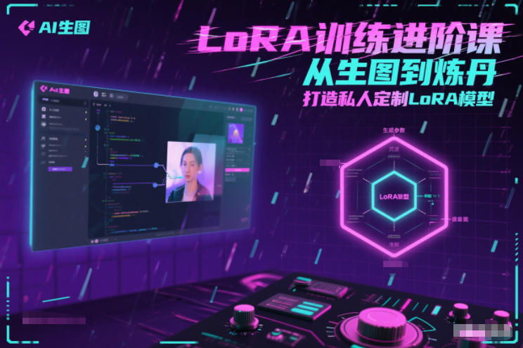 LoRA训练进阶课，从生图到炼丹，打造私人定制LoRA模型-轻创网