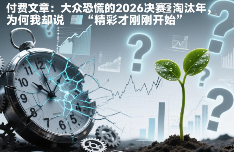 付费文章：大众恐慌的2026决赛淘汰年，为何我却说“精彩才刚刚开始”？-轻创网