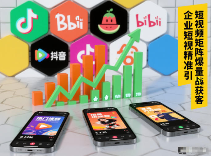 企业短视频精准引流矩阵获客，短视频矩阵爆量战法-轻创网