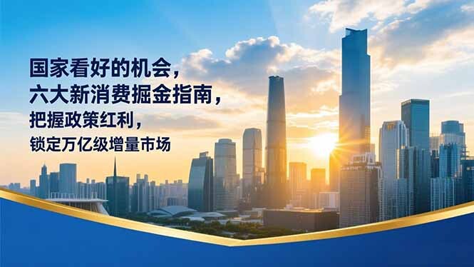 某付费文章：国家看好的机会，六大新消费掘金指南，把握政策红利，锁定万亿级增量市场-轻创网