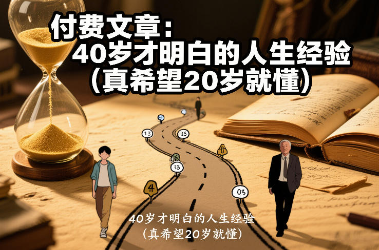 付费文章：40岁才明白的人生经验(真希望20岁就懂)-轻创网