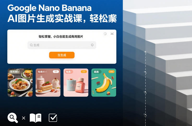 Google Nano Banana AI图片生成实战课，轻松掌握，小白也能生成商用图片-轻创网