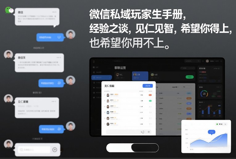 微信私域玩家生存手册,经验之谈,见仁见智,希望你用得上,也希望你用不上【文档】-轻创网