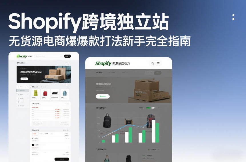 Shopify跨境独立站无货源电商爆款打法新手完全指南-轻创网