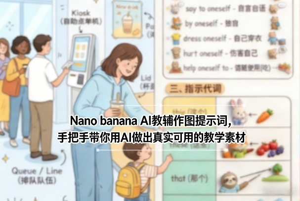 Nano banana AI教辅作图提示词，手把手带你用AI做出真实可用的教学素材-轻创网