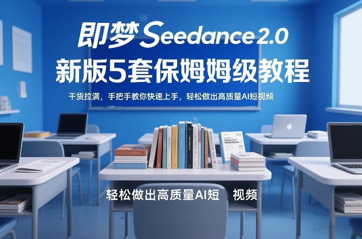 即梦Seedance2.0新版5套保姆级教程，干货拉满，手把手教你快速上手，轻松做出高质量AI短视频-轻创网