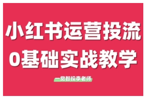 小红书运营投流，小红书广告投放从0到1的实战课，学完即可开始投放(更新26年)-轻创网